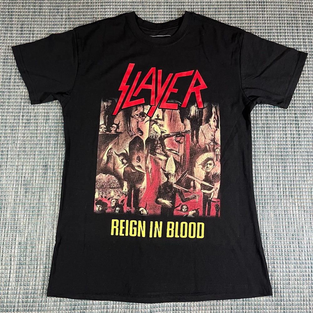 Global Slayer Reign In Blood Black T Shirt Adult Sz Small New